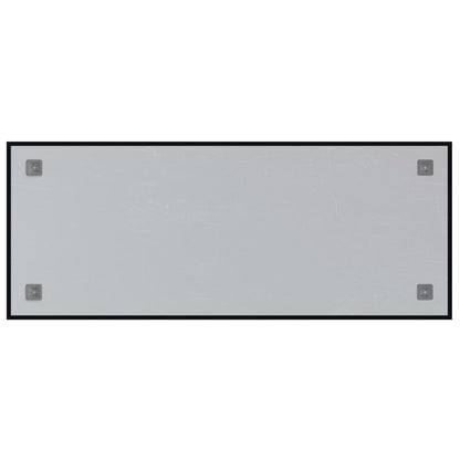 Wall-mounted Magnetic Board Black 39.4"x15.7" Tempered Glass