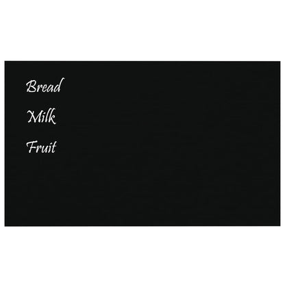 Wall-mounted Magnetic Board Black 39.4"x23.6" Tempered Glass