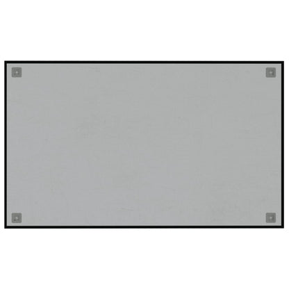 Wall-mounted Magnetic Board Black 39.4"x23.6" Tempered Glass