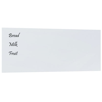 Wall-mounted Magnetic Board White 39.4"x15.7" Tempered Glass