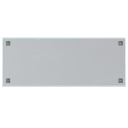 Wall-mounted Magnetic Board White 39.4"x15.7" Tempered Glass