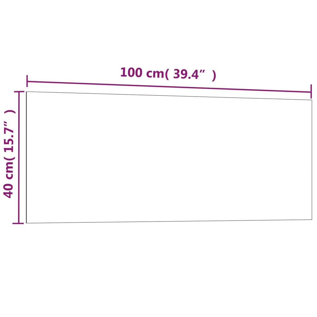 Wall-mounted Magnetic Board White 39.4"x15.7" Tempered Glass