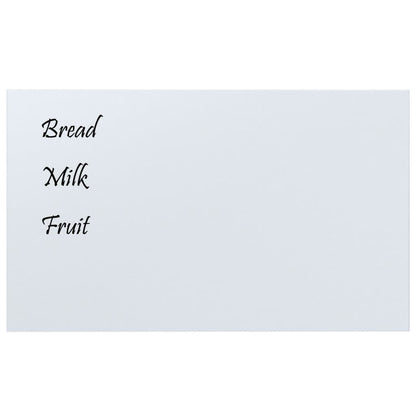 Wall-mounted Magnetic Board White 39.4"x23.6" Tempered Glass
