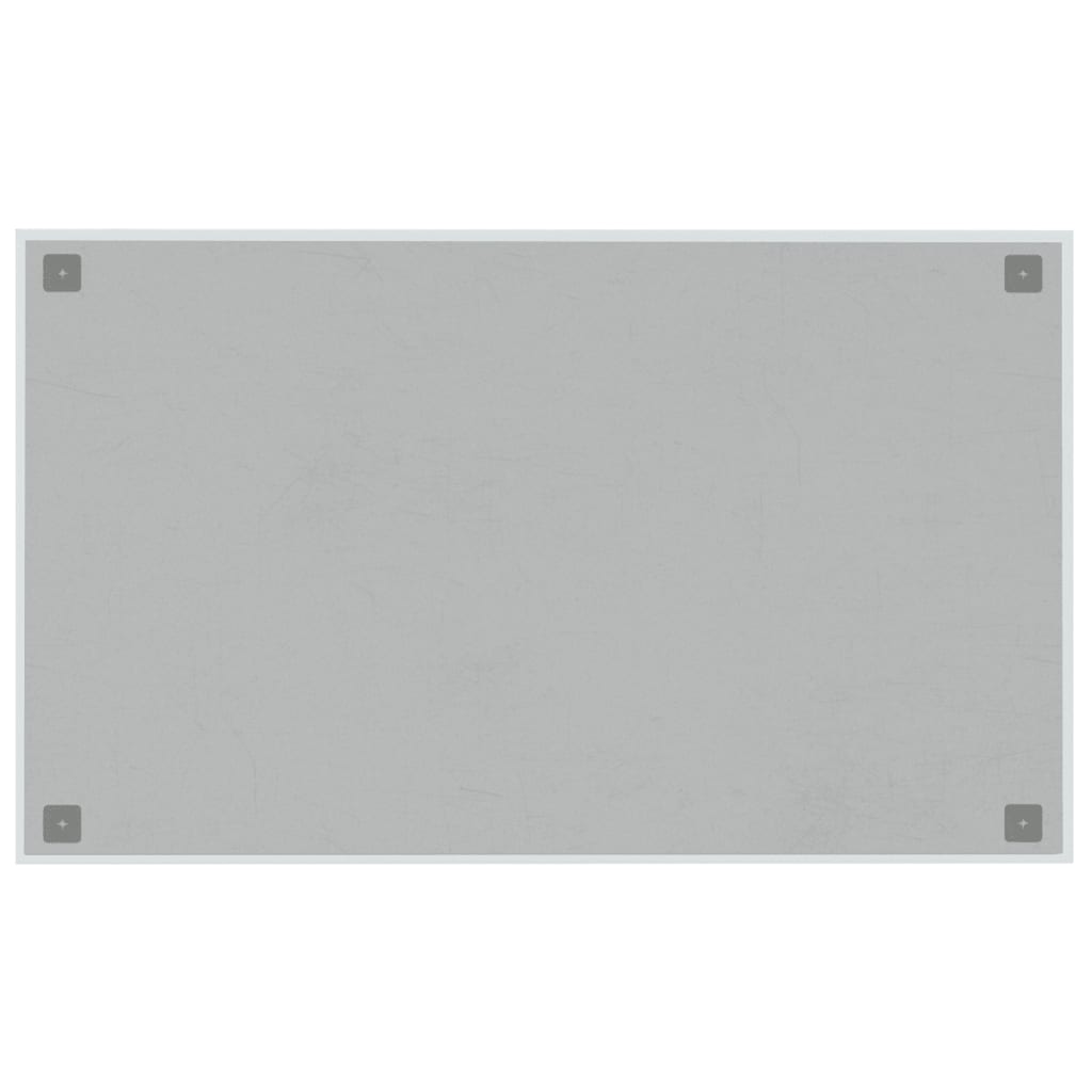 Wall-mounted Magnetic Board White 39.4"x23.6" Tempered Glass