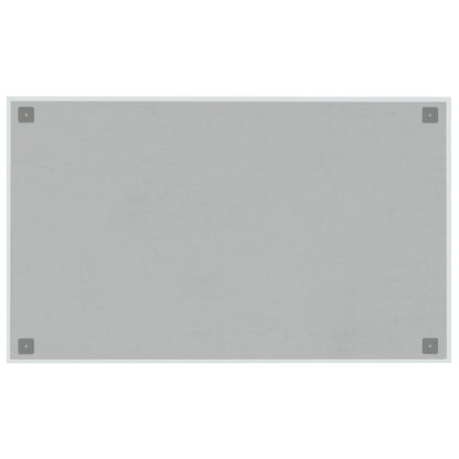 Wall-mounted Magnetic Board White 39.4"x23.6" Tempered Glass