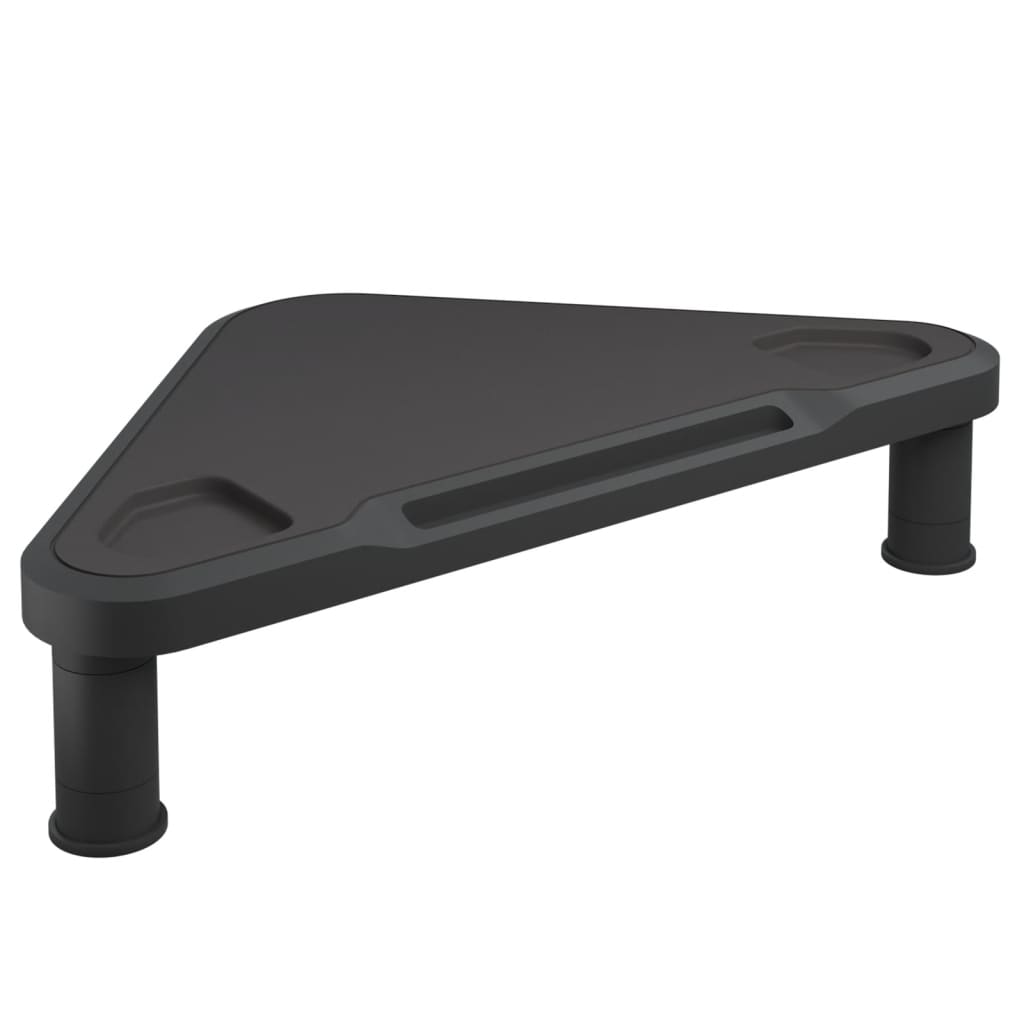 Monitor Stand Black High Impact Polystyrene Height-Adjustable