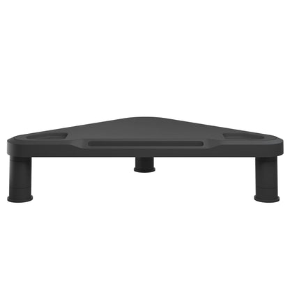 Monitor Stand Black High Impact Polystyrene Height-Adjustable