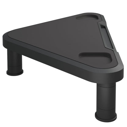 Monitor Stand Black High Impact Polystyrene Height-Adjustable