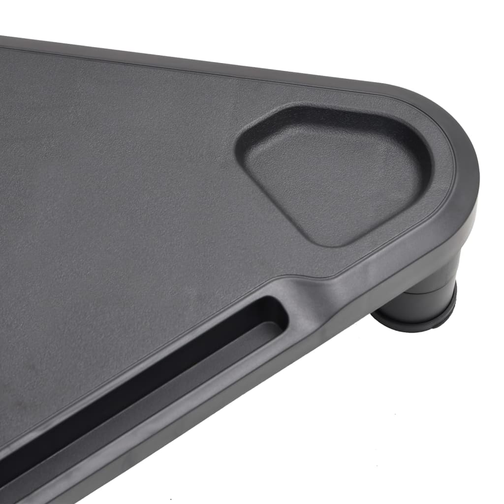 Monitor Stand Black High Impact Polystyrene Height-Adjustable