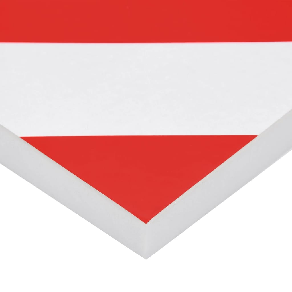 Wall Protectors 6 pcs Red&White 19.7x7.9x0.8" EVA Foam