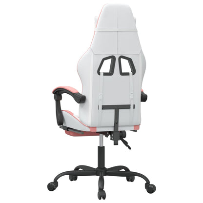 Gaming Chair White and Pink Faux leather, metal, plywood Standard