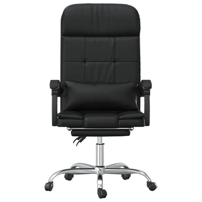 Massage Office Chair Black Faux leather, metal, plywood