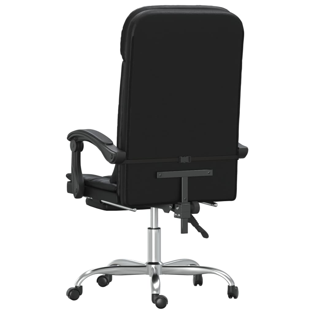 Massage Office Chair Black Faux leather, metal, plywood