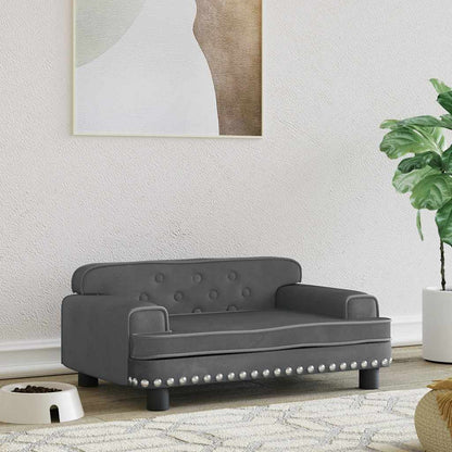 Dog Bed Dark Grey 70x45 x 11.8 " Velvet