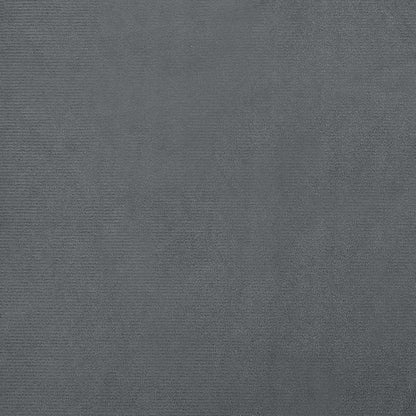 Dog Bed Dark Grey Velvet, Pine Wood, Foam Medium Durable