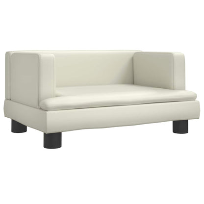 Dog Bed Cream 60x40 x 11.8 " Faux Leather