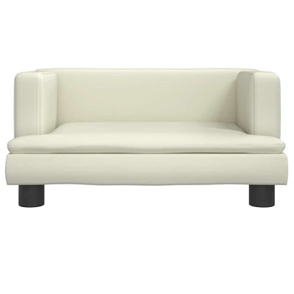 Dog Bed Cream 60x40 x 11.8 " Faux Leather