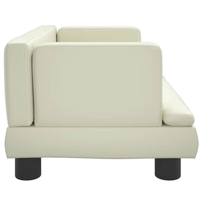 Dog Bed Cream 60x40 x 11.8 " Faux Leather