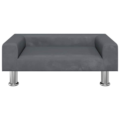 Dog Bed Dark Grey 70x45 x 10.4 " Velvet