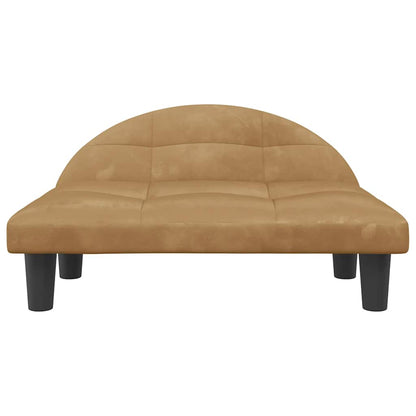 Dog Bed Brown 70x52 x 11.8 " Velvet