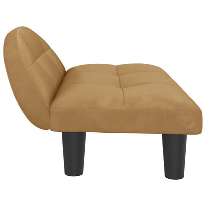 Dog Bed Brown 70x52 x 11.8 " Velvet