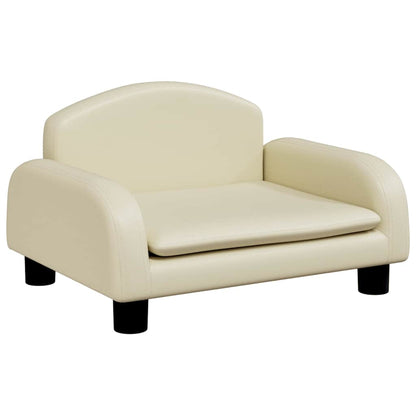 Dog Bed Cream 50x40 x 11.8 " Faux Leather