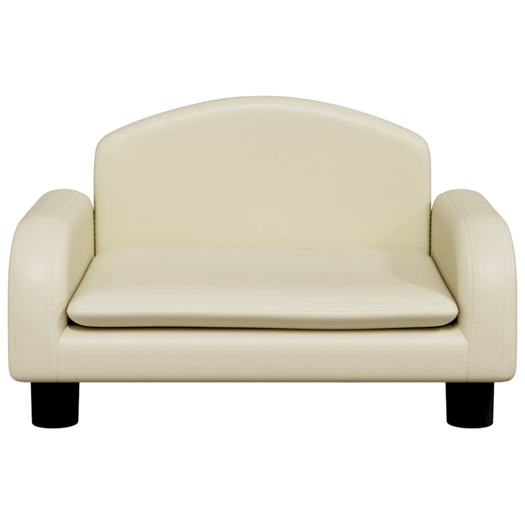 Dog Bed Cream 50x40 x 11.8 " Faux Leather