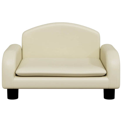 Dog Bed Cream 50x40 x 11.8 " Faux Leather