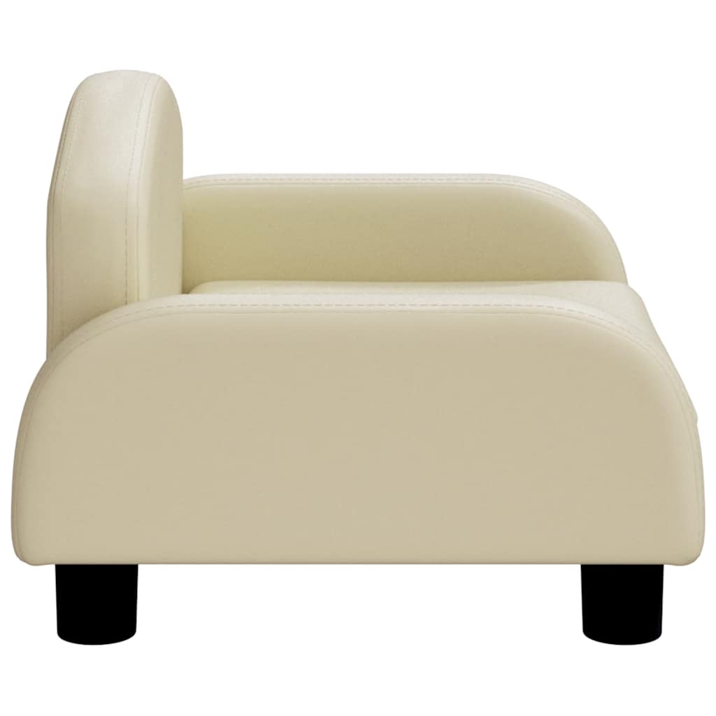 Dog Bed Cream 50x40 x 11.8 " Faux Leather