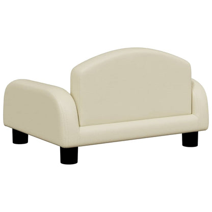 Dog Bed Cream 50x40 x 11.8 " Faux Leather