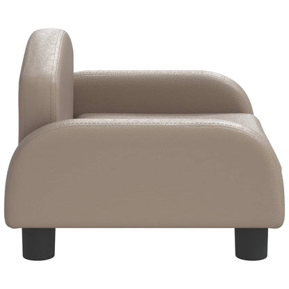 Dog Bed Cappuccino 50x40 x 11.8 " Faux Leather