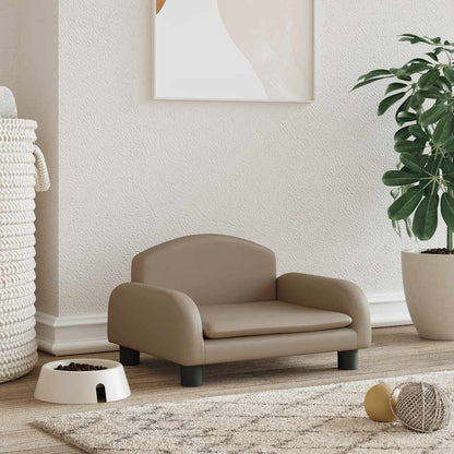 Dog Bed Cappuccino 50x40 x 11.8 " Faux Leather