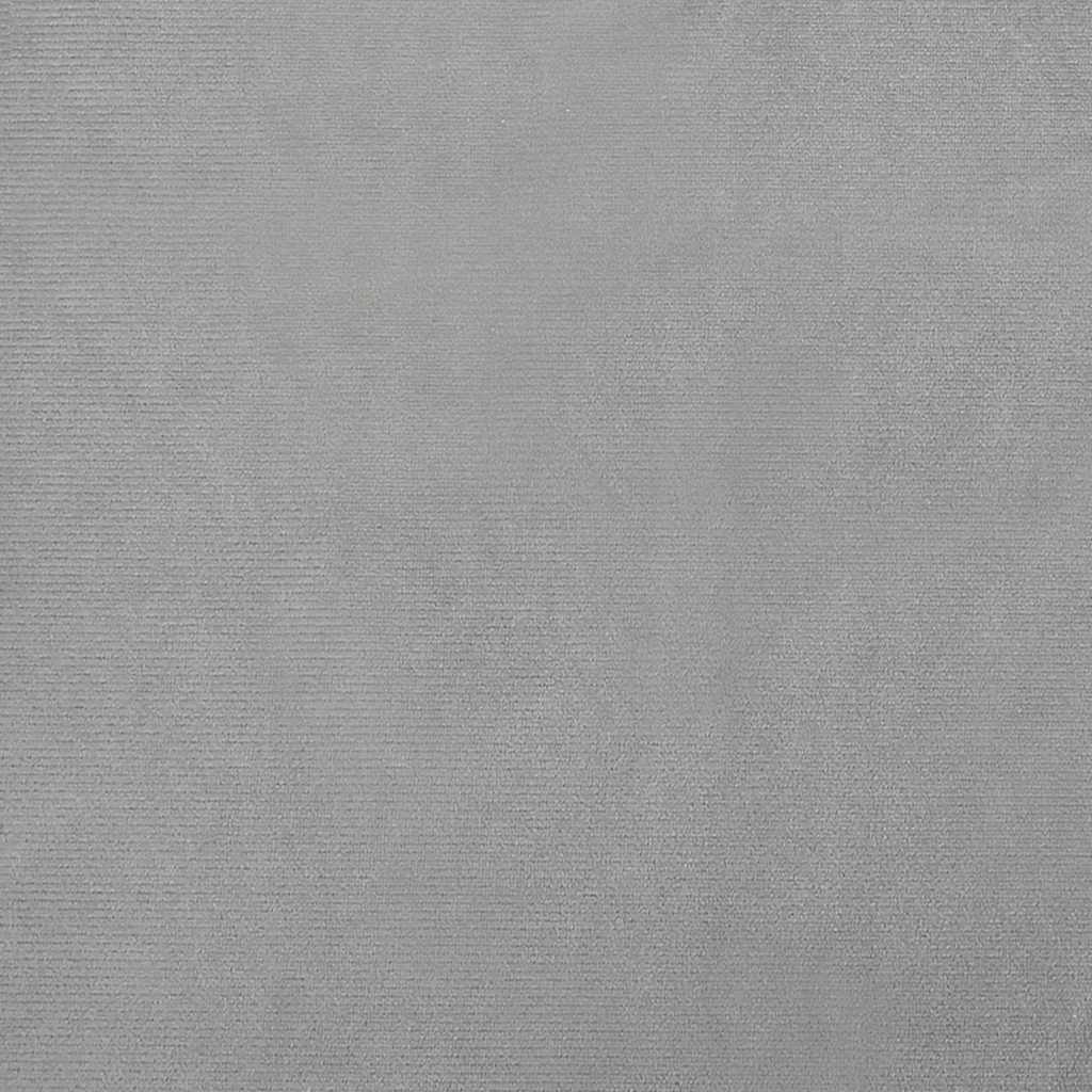 Dog Bed Light grey Velvet (100% polyester), solid pine wood, plastic