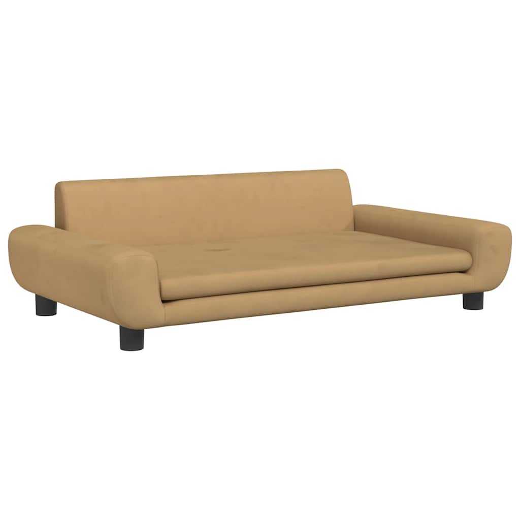Dog Bed Brown 100x54 x 13.0 " Velvet