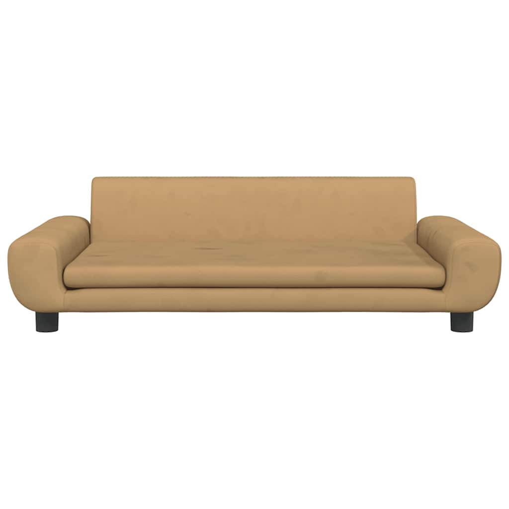 Dog Bed Brown 100x54 x 13.0 " Velvet