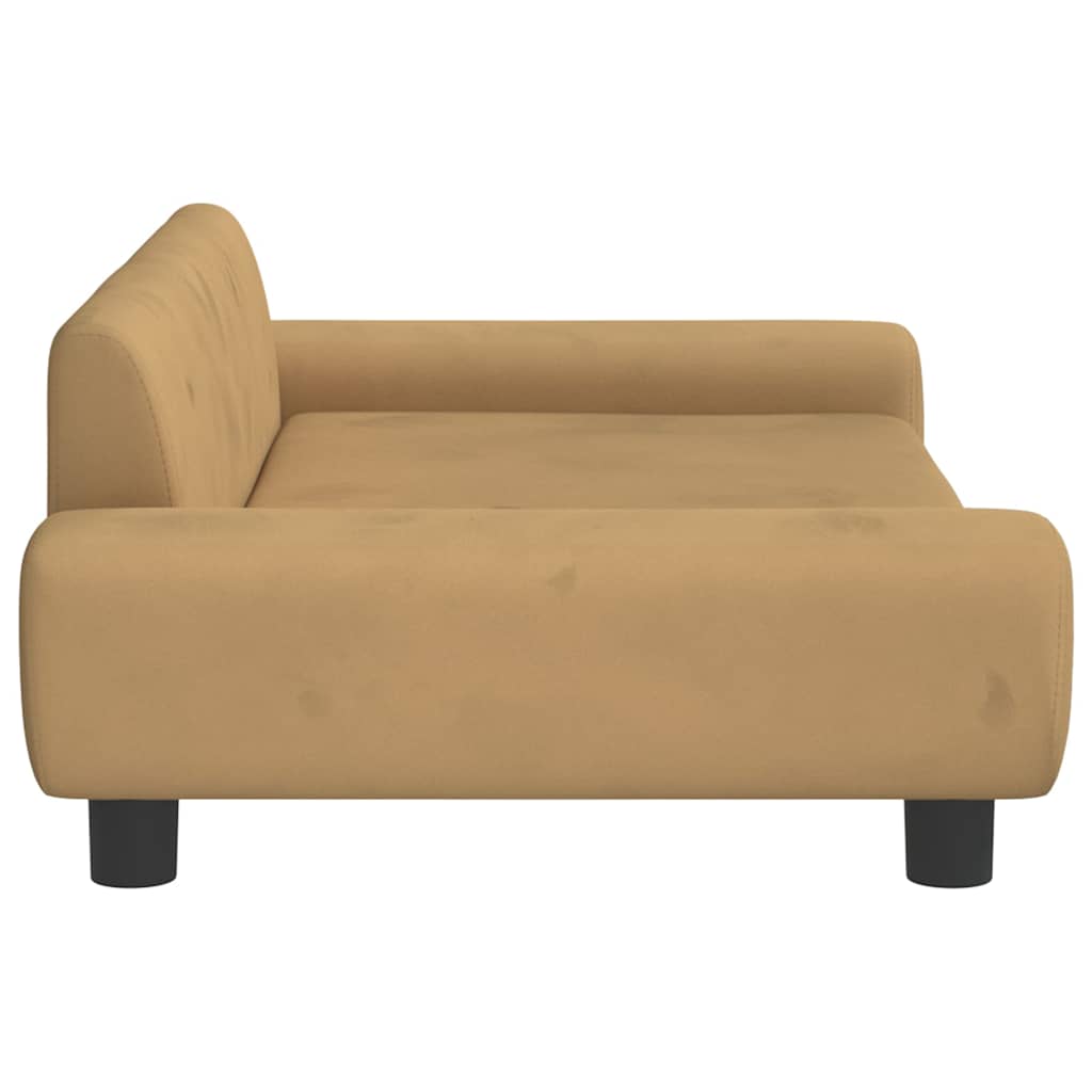 Dog Bed Brown 100x54 x 13.0 " Velvet