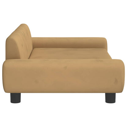 Dog Bed Brown 100x54 x 13.0 " Velvet