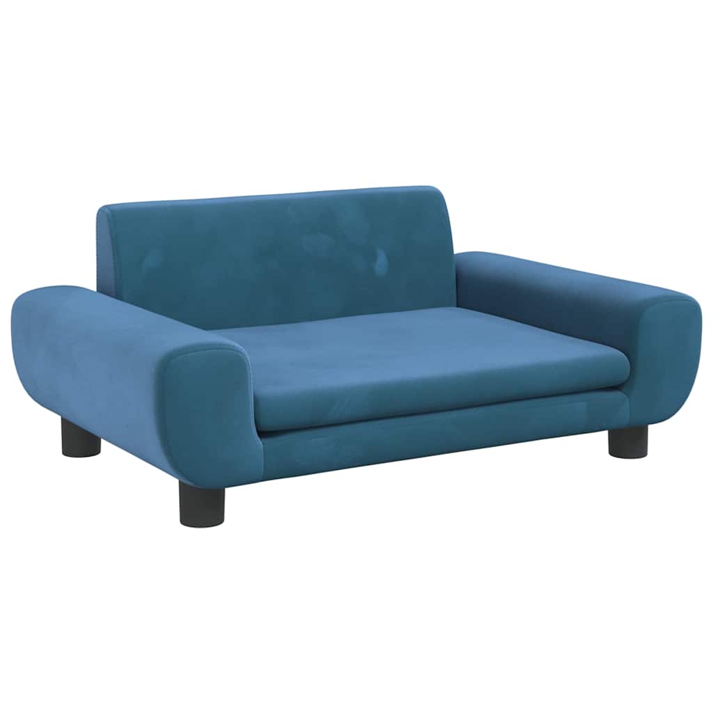 Dog Bed Blue 70x45 x 13.0 " Velvet