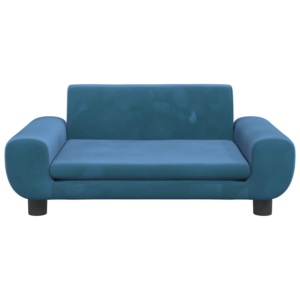 Dog Bed Blue 70x45 x 13.0 " Velvet
