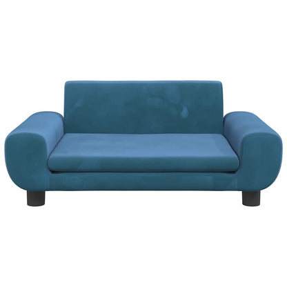 Dog Bed Blue 70x45 x 13.0 " Velvet