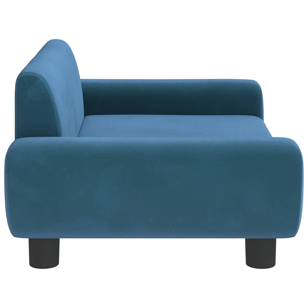 Dog Bed Blue 70x45 x 13.0 " Velvet