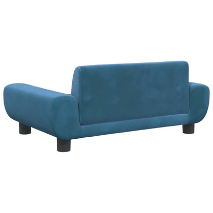 Dog Bed Blue 70x45 x 13.0 " Velvet