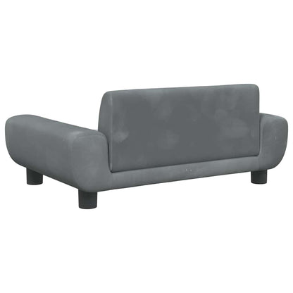 Dog Bed Dark Grey 70x45 x 13.0 " Velvet