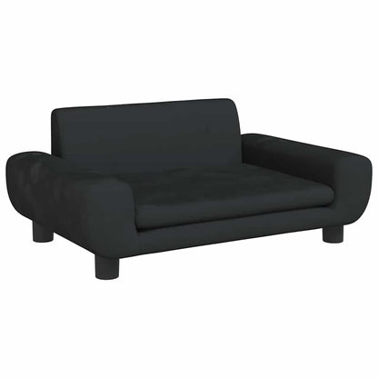 Dog Bed Black 70x45 x 13.0 " Velvet