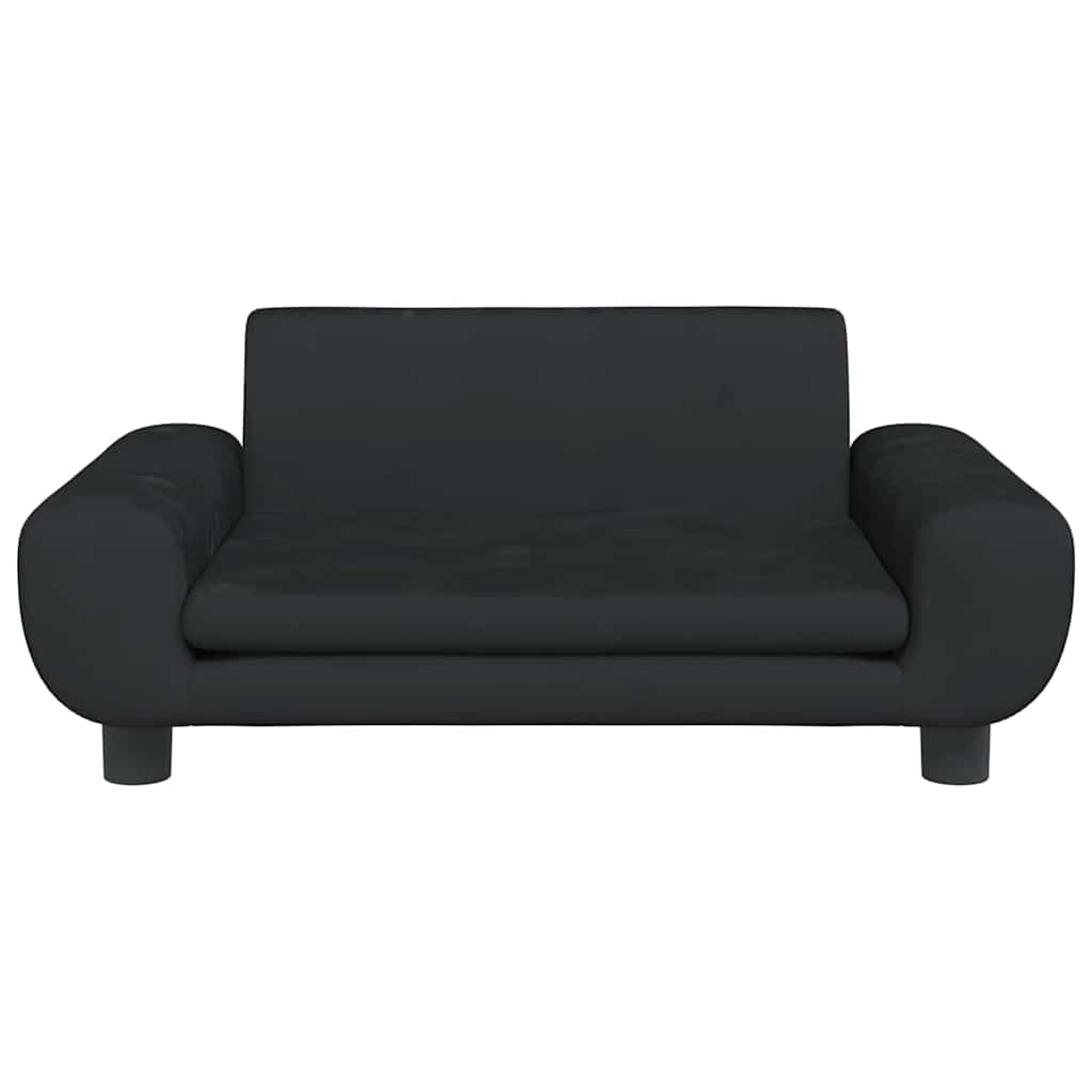 Dog Bed Black 70x45 x 13.0 " Velvet