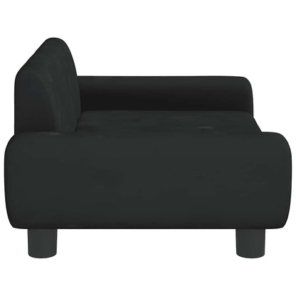 Dog Bed Black 70x45 x 13.0 " Velvet