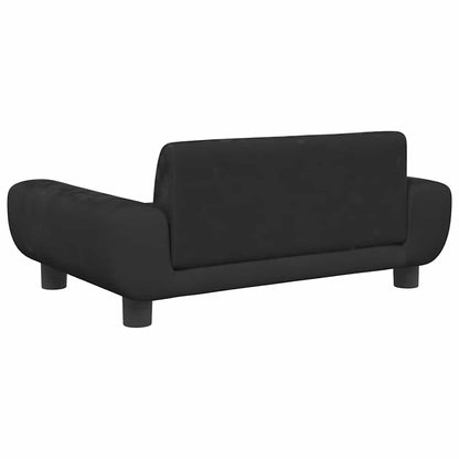 Dog Bed Black 70x45 x 13.0 " Velvet