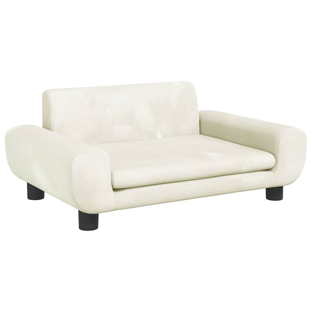 Dog Bed Cream 70x45 x 13.0 " Velvet