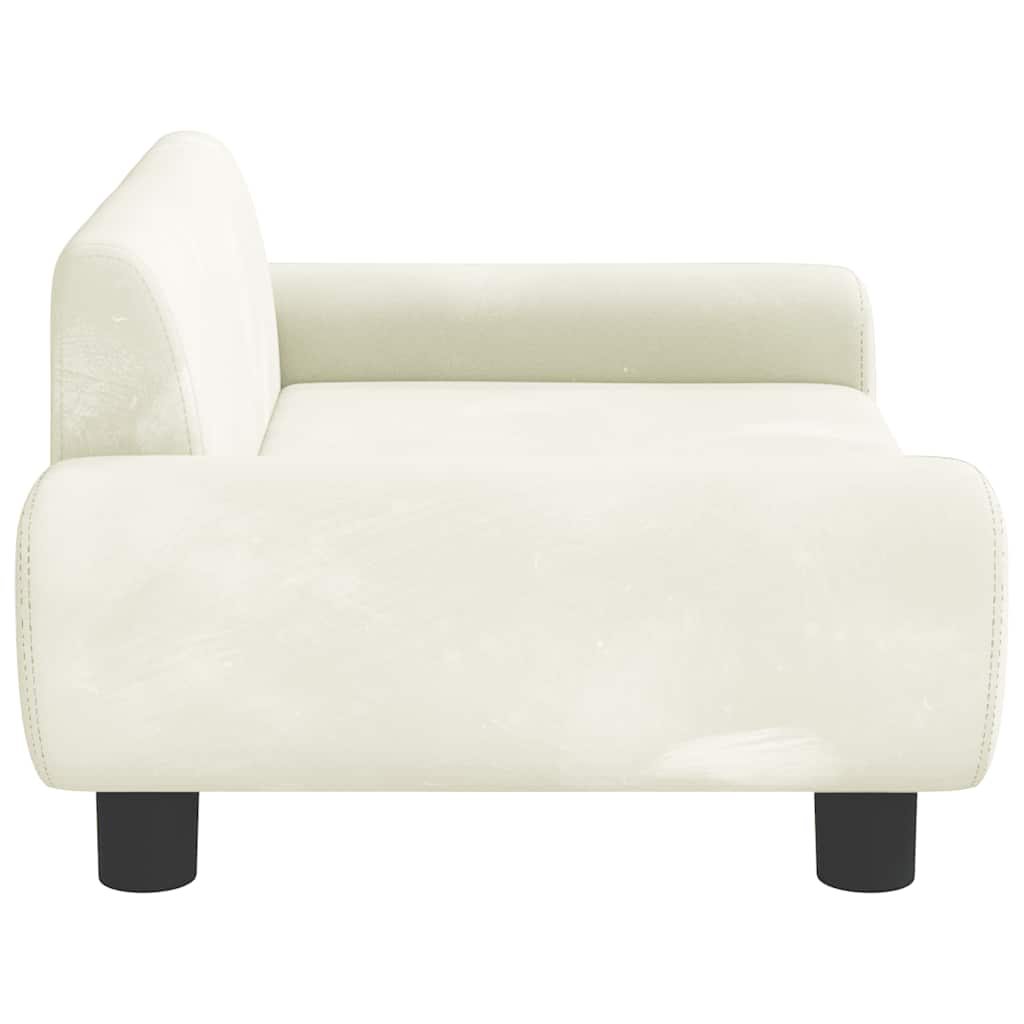 Dog Bed Cream 70x45 x 13.0 " Velvet