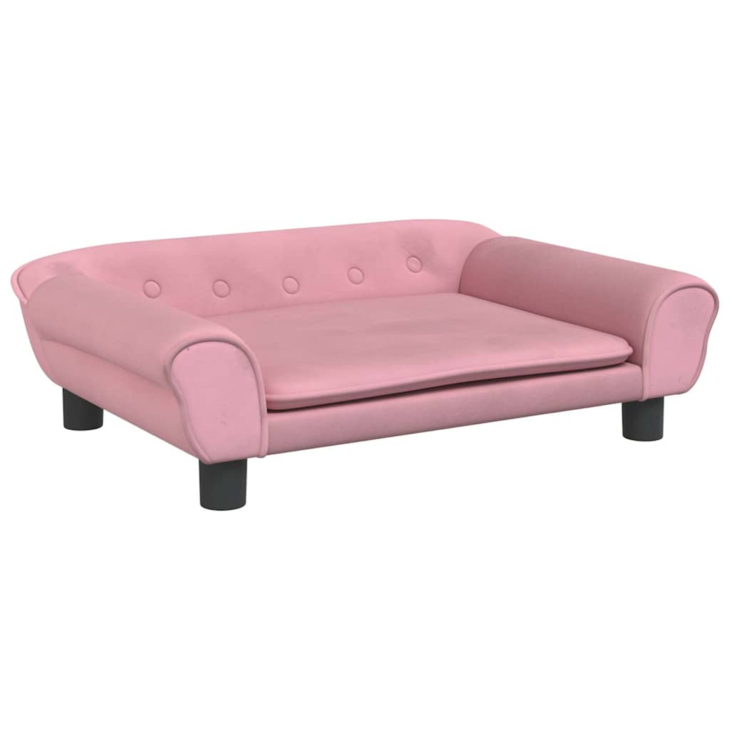 Dog Bed Pink 70x48 x 8.7 " Velvet